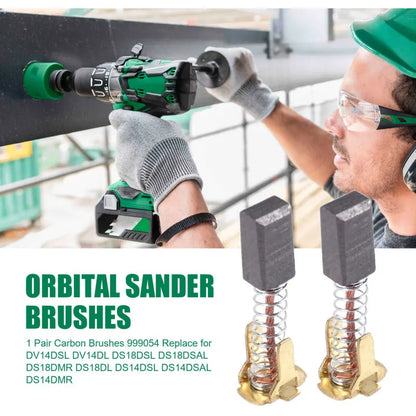 1 Pair Carbon Brushes 999054 Replaces Dv14Dsl Dv14Dl Ds18Dsl Ds18Dsal Ds18Dmr Ds18Dl Ds14Dsl Ds14Dsal Ds14Dmr - Image 4