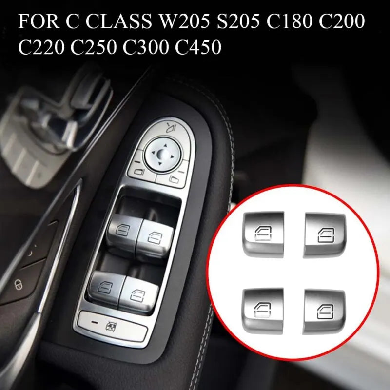 4pcs Window Lifter Control Switch Button Door Window Switch for C-Class W205 GLC W253 - Image 2