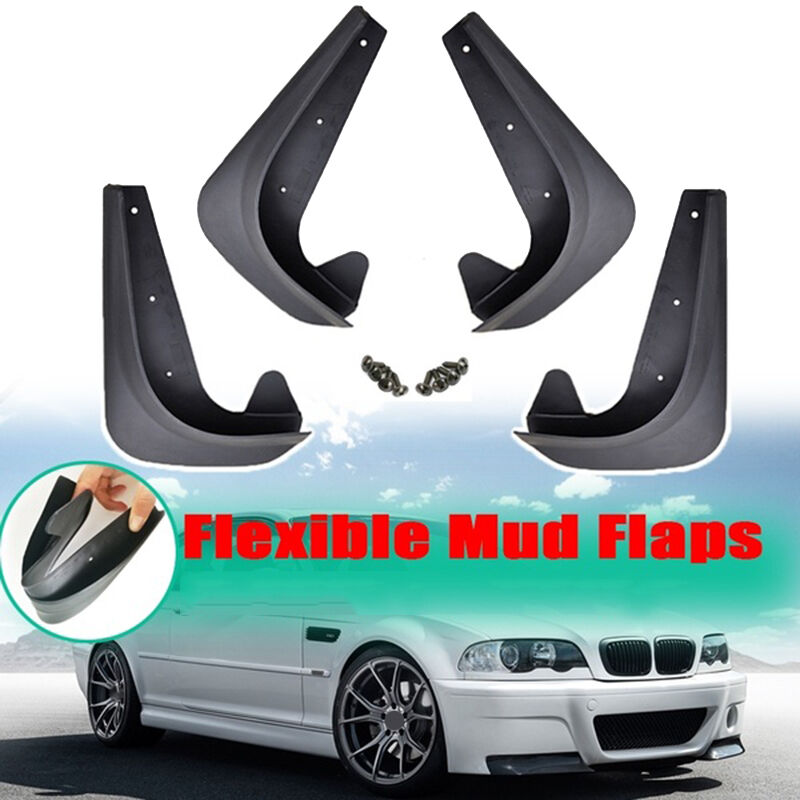 BMW Mud Flaps Compatible with 3 5 7 Series E30 E46 E90 E91 E92 E93 E60 F10 F11 G30 E38 E65 F01 Universal Fit - Image 2