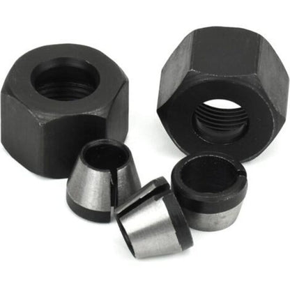 Router Collet Set of 6 - 6mm 6.35mm 8mm Countersunk Milling Chuck Collet Adapter - Image 4