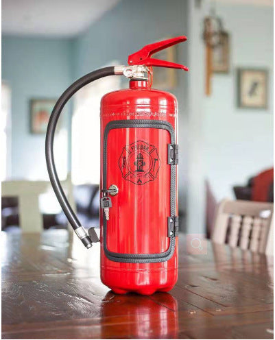Red Wine Cabinet Minibar with Fire Extinguisher Gift for Men
