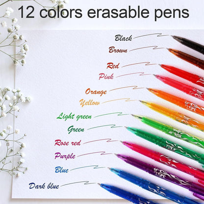 Erasable Ink Pens, Erasable Gel Ink Pens - 12-pack Multicolor multicolor - Image 5