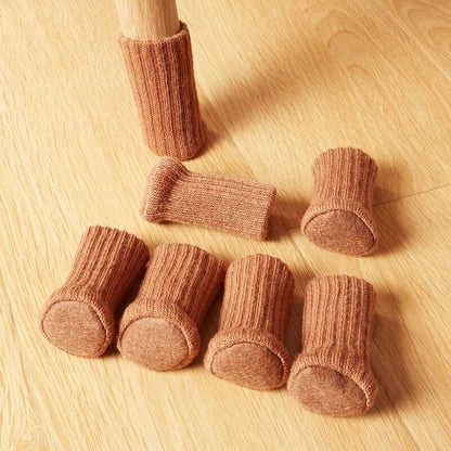 Non-Slip Knitted Furniture Socks for Chair Legs, 24 Pairs Brown, Prevents Scratches Reduces Noise, Easy to Move - Image 5