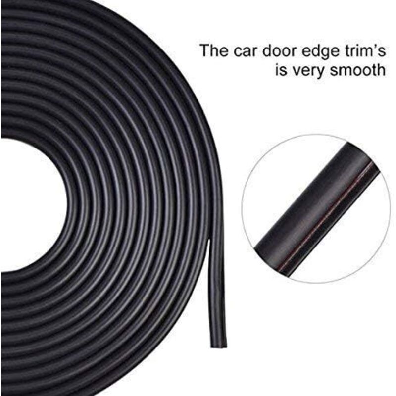 Car Door Edge Protector Rubber Strip Anti-Scratch, 5M Car Door Protector Compatible with Most Vehicles - Image 4