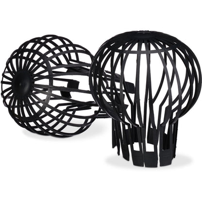 Downspout Cover, 4-pack, Plastic Basket, Leaf Catcher for Gutter, Rain Pipe Cover, Gutter Cover, Ø 13 cm, black - Image 4