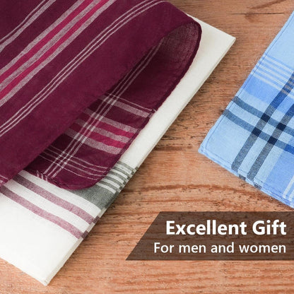 Men's Cloth Handkerchiefs, 24 Pcs Cotton Handkerchiefs for Men, Traditional Handkerchief for Men, 36 cm x 36 cm, 24 Pcs, One Size - Image 4