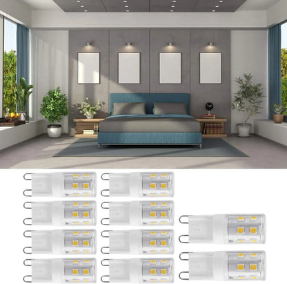 G9 LED Bulbs 2W 16-LED Mini Light Bulbs, Dimmable, Energy Saving Equivalent 30W Halogen, 10pcs, Ceramic Base, Eye Protection - Image 7