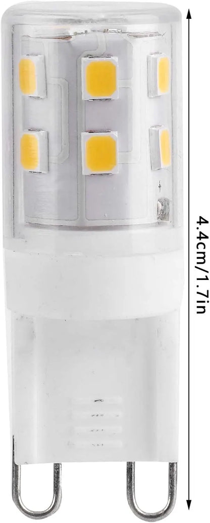 G9 LED Bulbs 2W 16-LED Mini Light Bulbs, Dimmable, Energy Saving Equivalent 30W Halogen, 10pcs, Ceramic Base, Eye Protection - Image 8