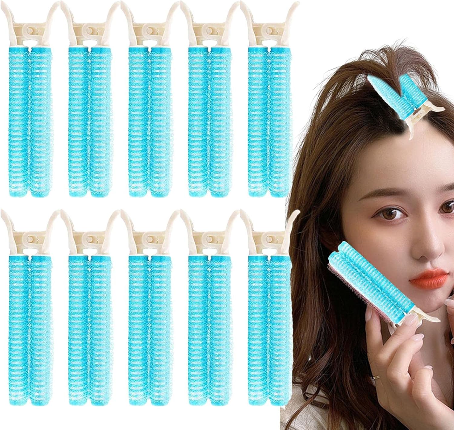 Volumizing Hair Root Clips - Set of 10 Magic Clips for Hair Volume - Hair Root Fluffy Hair Clip Head Seamless Hair Clip Curling Barrel - - Image 7