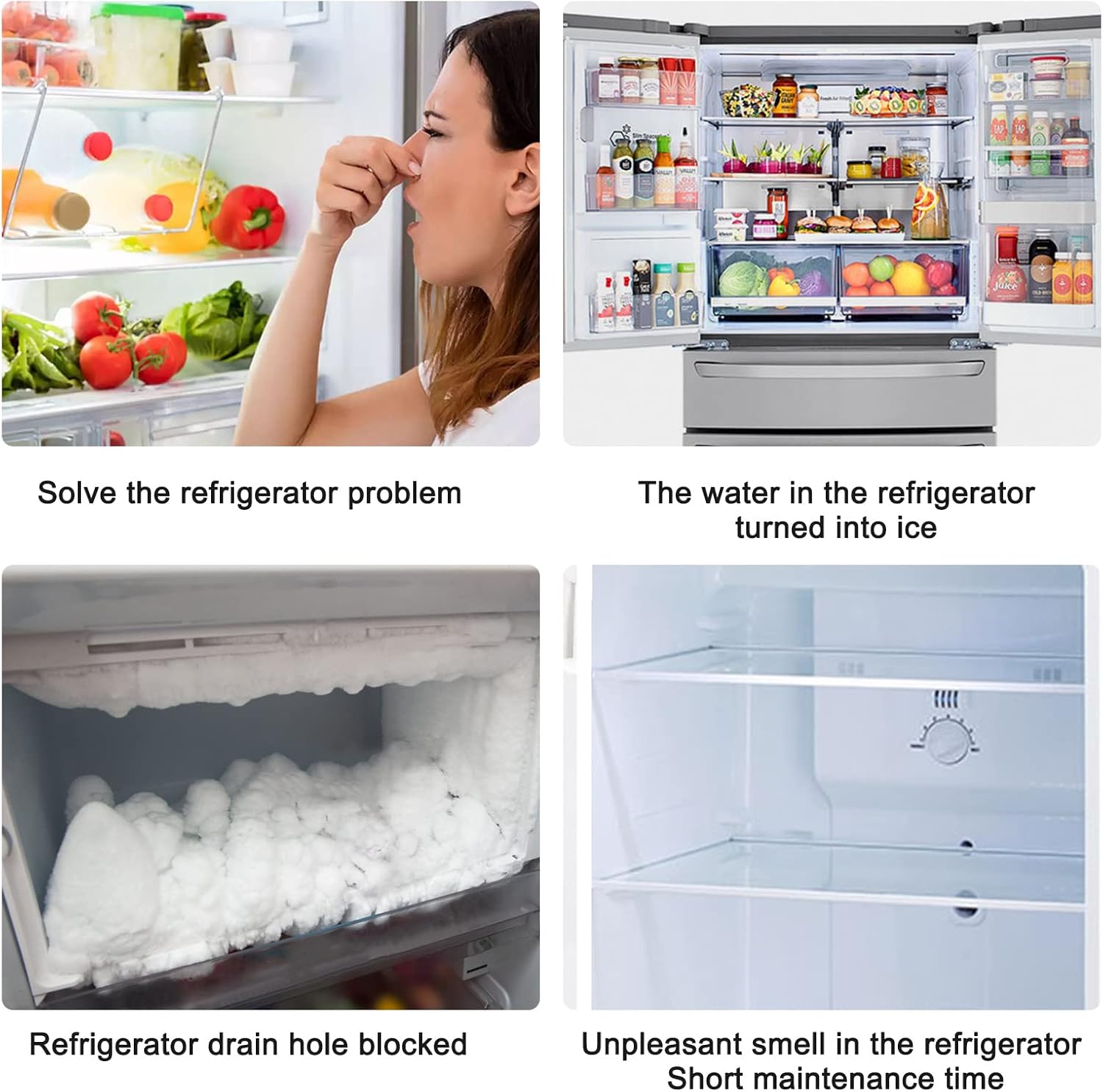 8pcs Refrigerator Drain Hole Cleaning Set Compatible with Refrigerators - Image 3