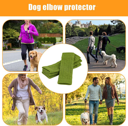 Dog Elbow Protector, 4 Dog Legs Knitted Socks, Dog Wound with Skin Friendly, Pet Leg Wound Protector, Dog Leg Warmer Wraps, Pet Elbow Protective Sleeve for Small Medium Dogs - Image 2