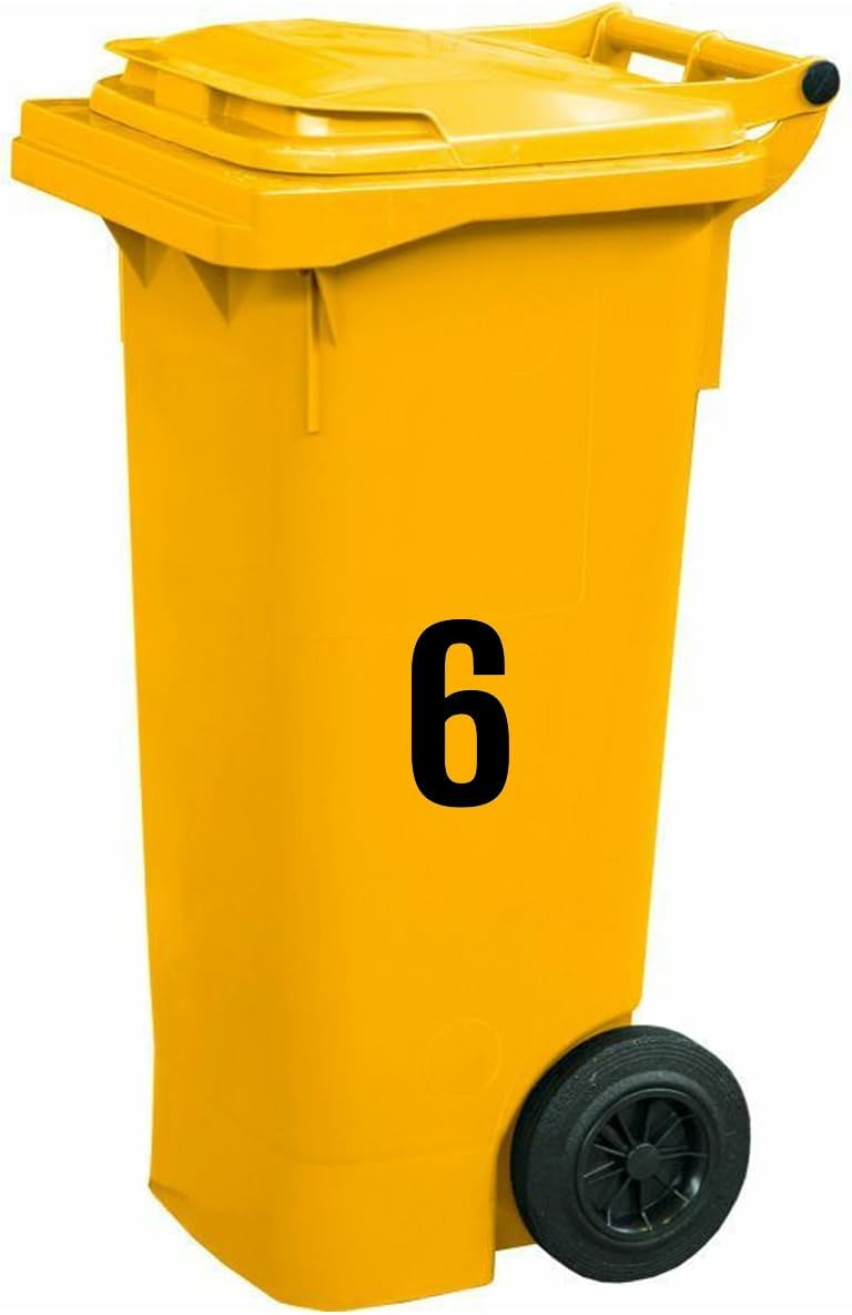 4 Inch Large Vinyl Number Stickers - 6 Sheets Mailbox Address Numbers for House - Self Adhesive 1-10 for Door, Trash Cans, Cars, Signs, Party Decor (Black) - Image 4