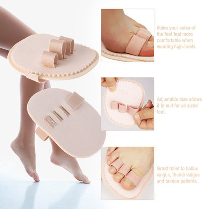 Toe Splint & Straightener, Adjustable Loops Hammer Toe Correctors Brace w/ Slip-on Cushion Metatarsal Pads for Claw Curled & Crooked Toes - Support Guard for Pre Post Surgery (3 loops 1 pair) - Image 3