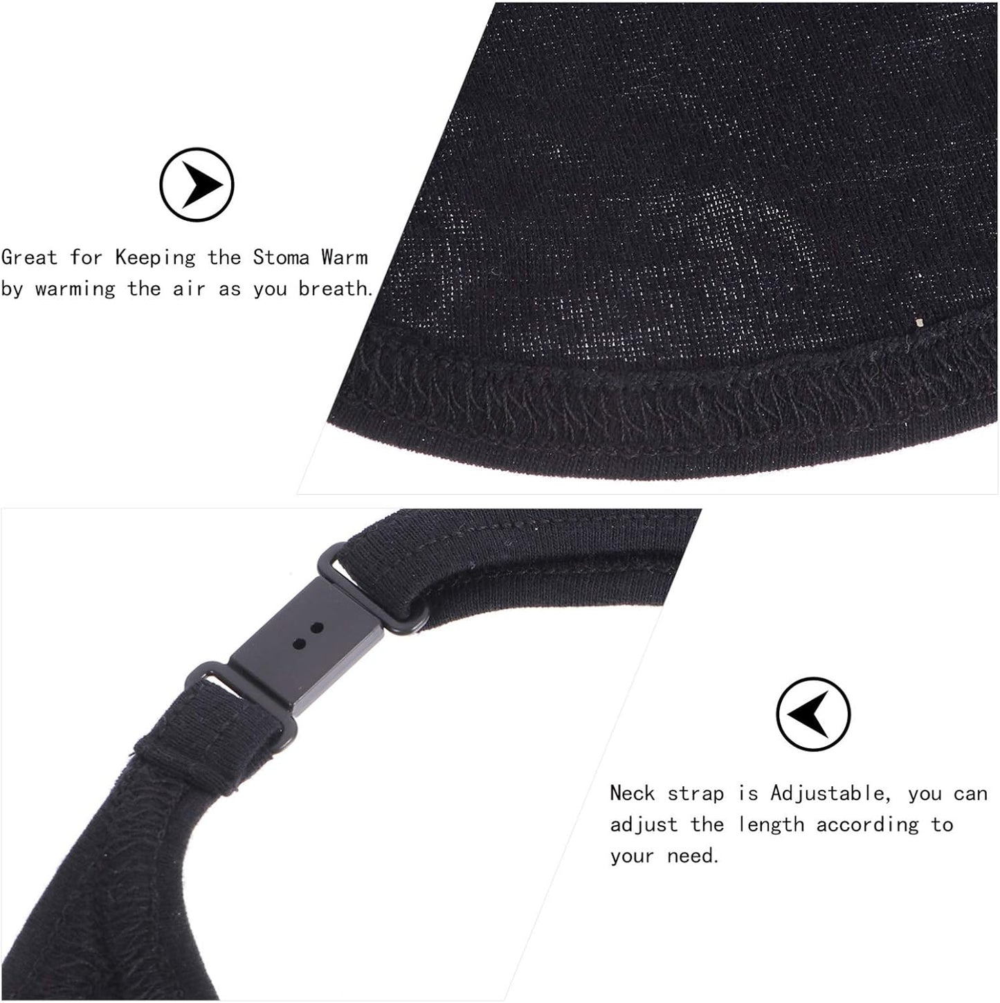 Tracheostomy Neck Stoma Protector Dust- Proof Neck Trachea Protector Dust- Proof Cover Shield 2Pcs - Image 3