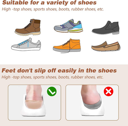 Heel Lifts, Gel Shoe Lifts for Uneven Legs 0.47 Inch Heel Lifts for Leg Length Discrepancy Soft Height Increase Insoles Shoe Lifts for Women Men, Comfort Half Foot Pads for Heel Pain - Image 3