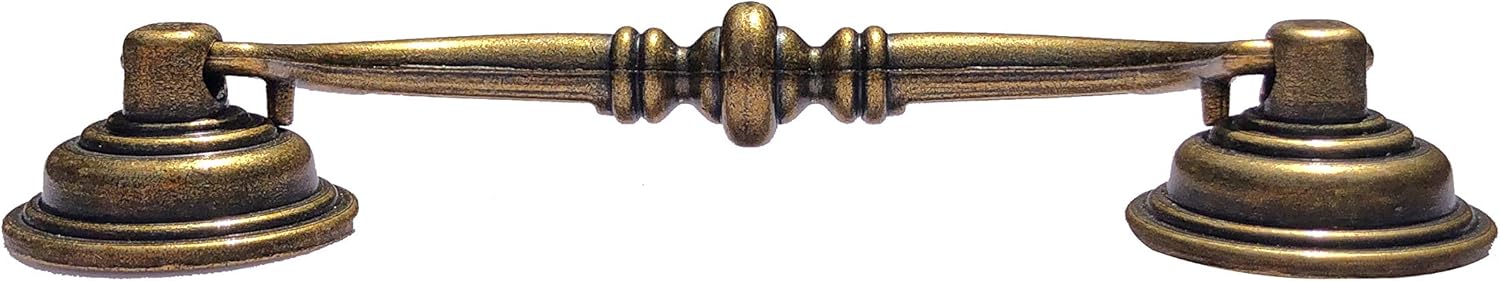 10 Pack  4.25"Hole Center Shabby Chic Drawer Pulls Handles Antique Bronze Kitchen Cabinet Drop Bail Pulls Handles (108mm/Antique Brozne) - Image 4