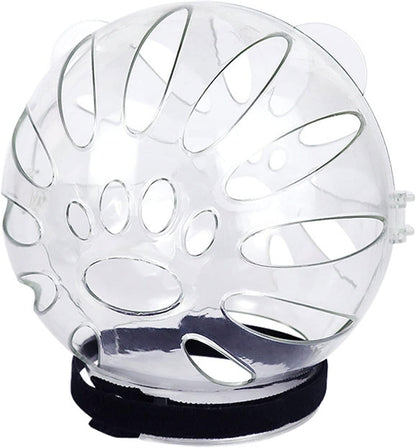 Pet Recovery Space Helmet Anti-Lick/Anti-Bite Head-Cover Breathable- Helmet Grooming Help Supplies Muzzles for Biting
