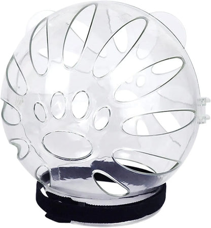 Pet Recovery Space Helmet Anti-Lick/Anti-Bite Head-Cover Breathable- Helmet Grooming Help Supplies Muzzles for Biting