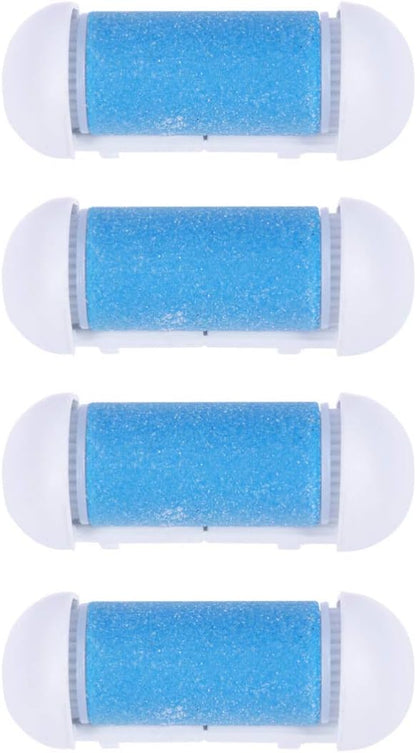 Electric Foot Remover 4pcs Replacement Roller Refill Head Pedicure Hard Skin Remover Rollers Electric Remover Accessories Foot File Foot Sander(Blue)