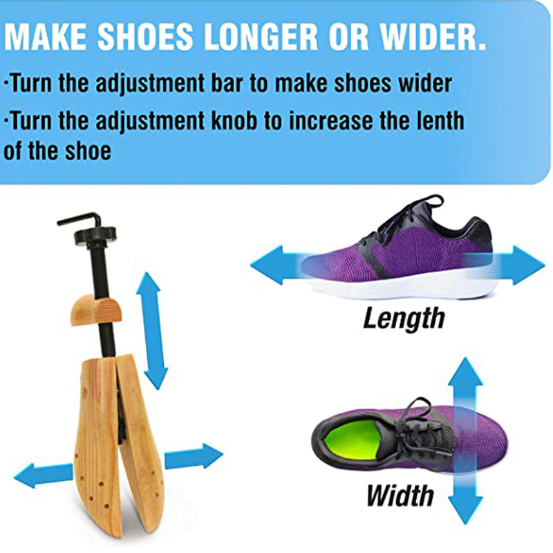 Wooden Shoe Stretcher 2 Pack for Yux 39-41 Compatible with Braun - Image 3