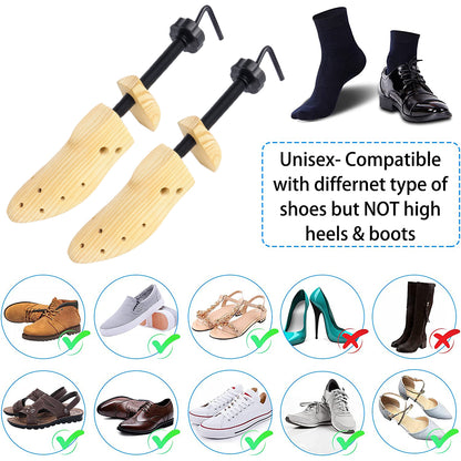 Wooden Shoe Stretcher 2 Pack for Yux 39-41 Compatible with Braun - Image 4