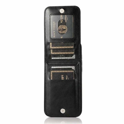 iPhone 13 Case with Card Holder Retro V3 6CK Black - Image 2