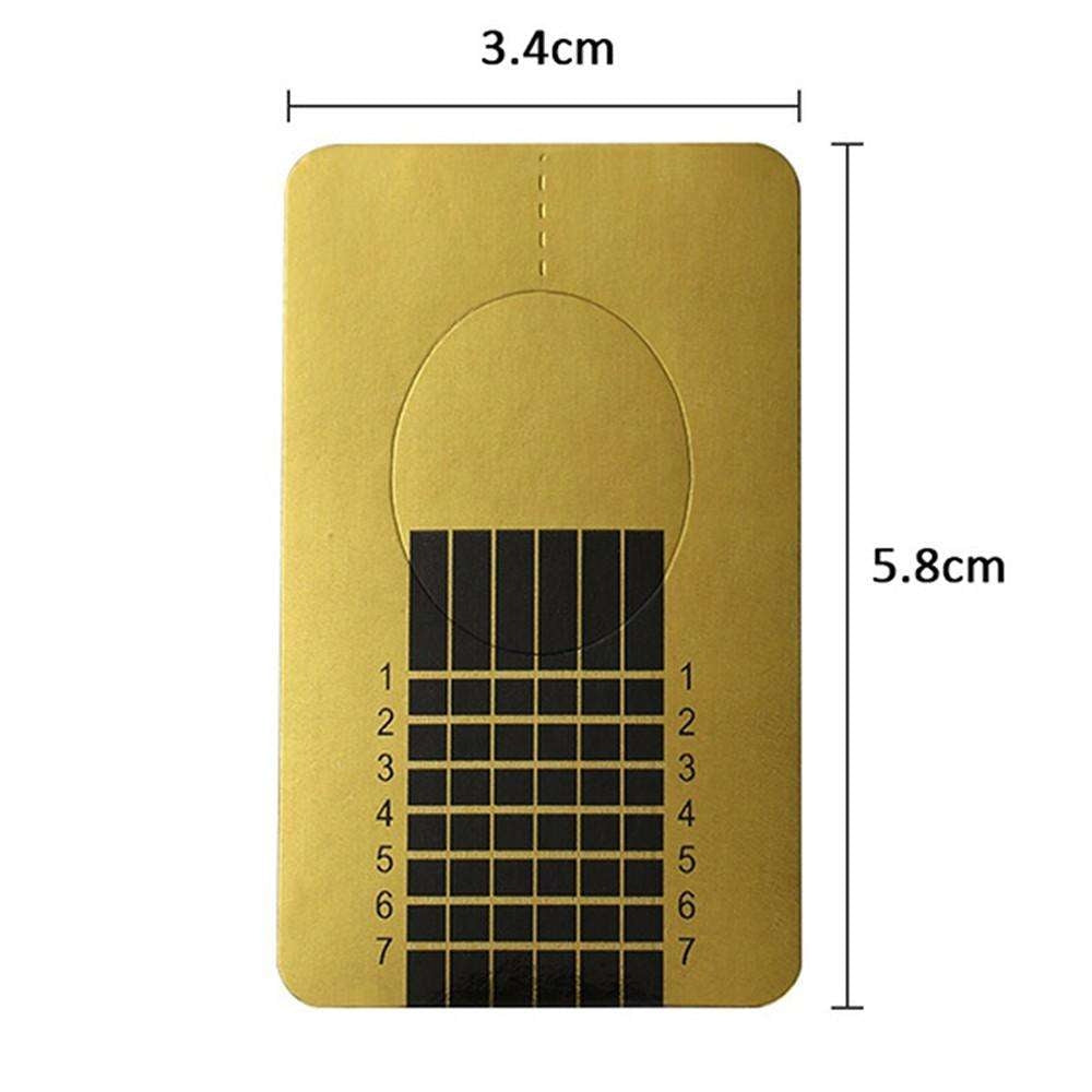 Gold Nail Templates 500 pcs Nail Forms - Compatible with Professional Nail Art - Image 4