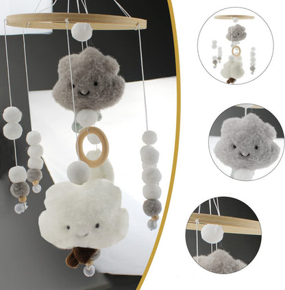Baby Crib Mobile Music Box Pendant Clock Bedside Safe Toy for Infants, Compatible with YUX, Gray - Image 2