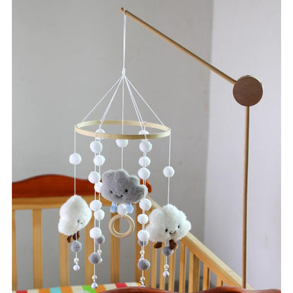 Baby Crib Mobile Music Box Pendant Clock Bedside Safe Toy for Infants, Compatible with YUX, Gray - Image 4