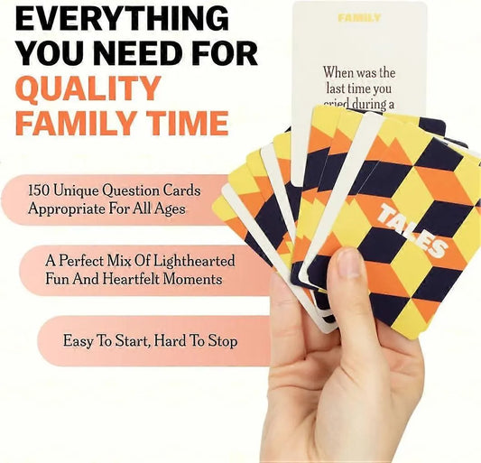 TALES Family Edition 150 Conversation Cards for Adults Teens Kids Compatible with Braun Gifts Holidays Gatherings - Image 2