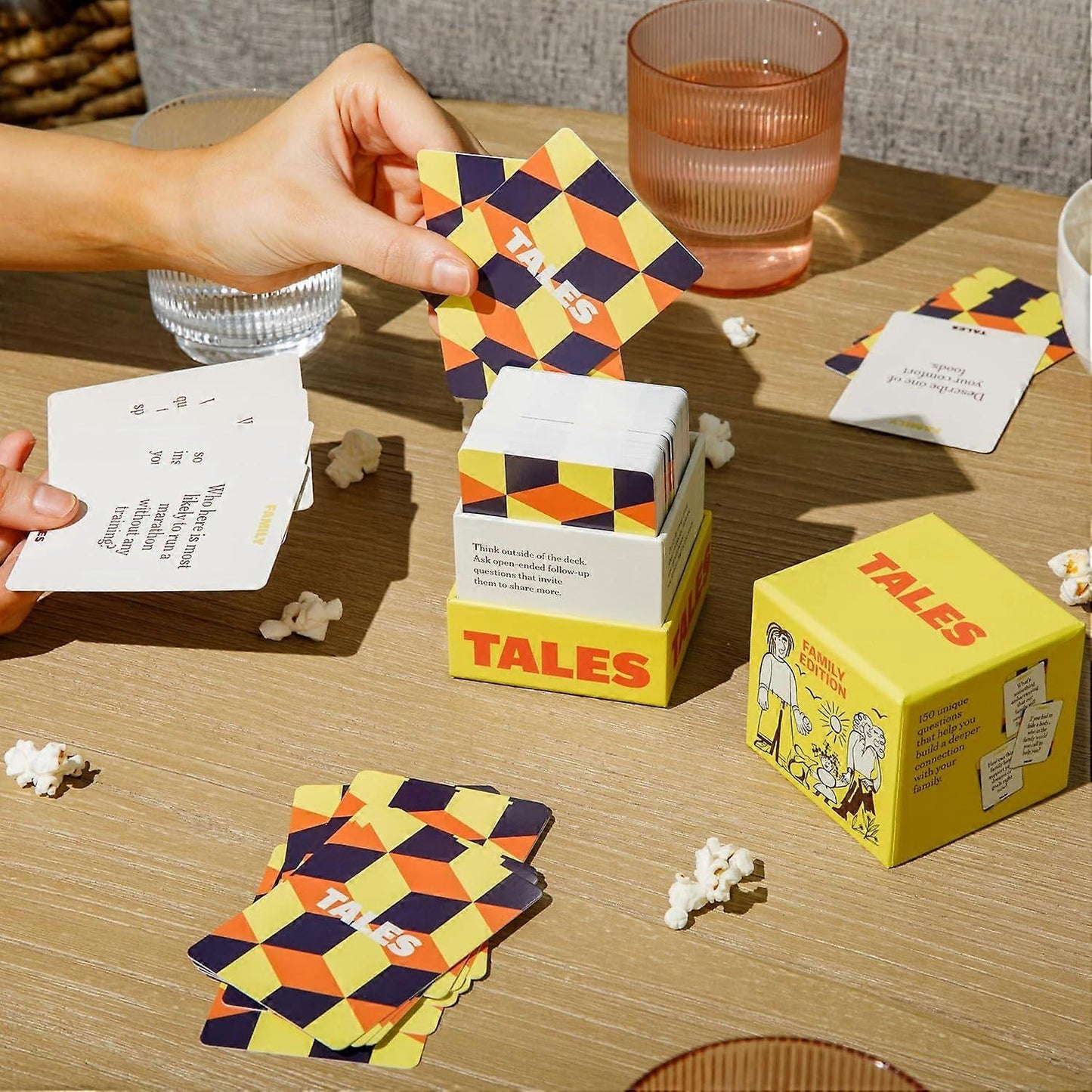 TALES Family Edition 150 Conversation Cards for Adults Teens Kids Compatible with Braun Gifts Holidays Gatherings - Image 3