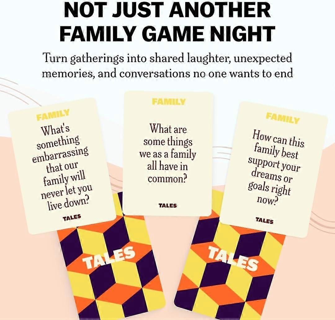 TALES Family Edition 150 Conversation Cards for Adults Teens Kids Compatible with Braun Gifts Holidays Gatherings - Image 4