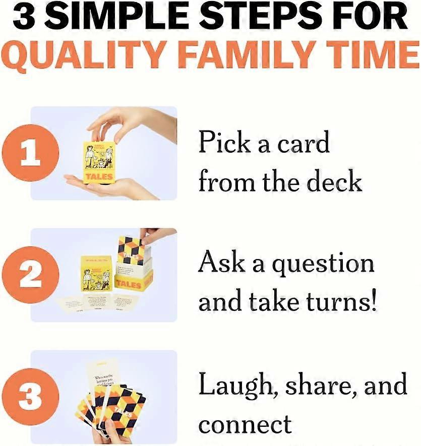 TALES Family Edition 150 Conversation Cards for Adults Teens Kids Compatible with Braun Gifts Holidays Gatherings - Image 5