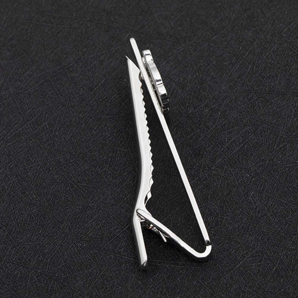 Christmas Tie Clip 2 pcs, Stylish Santa Tie Clip, Compatible with Christmas Wedding Winter Accessories, Bar Buckle Tie Clip - Image 5