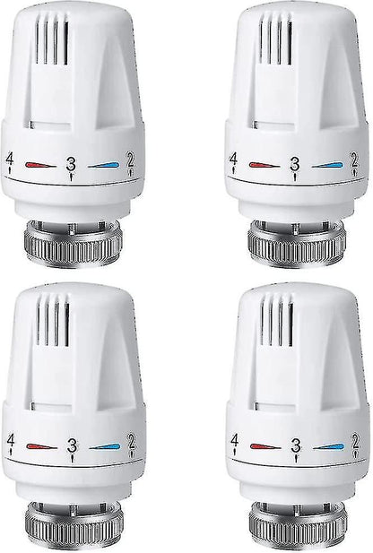 Thermostatic Head Replacement Compatible with M 30 X 1.5 Radiator Valve 4 Parts Antifreeze