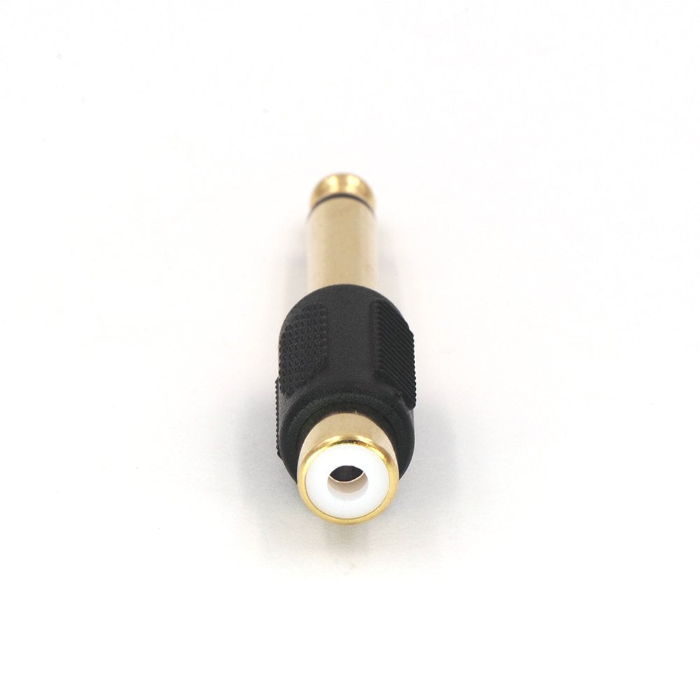 Audio Adapter 6.35mm Mono Male to RCA Female Cable Connector 6-Pack Compatible with Audio Equipment - Image 5