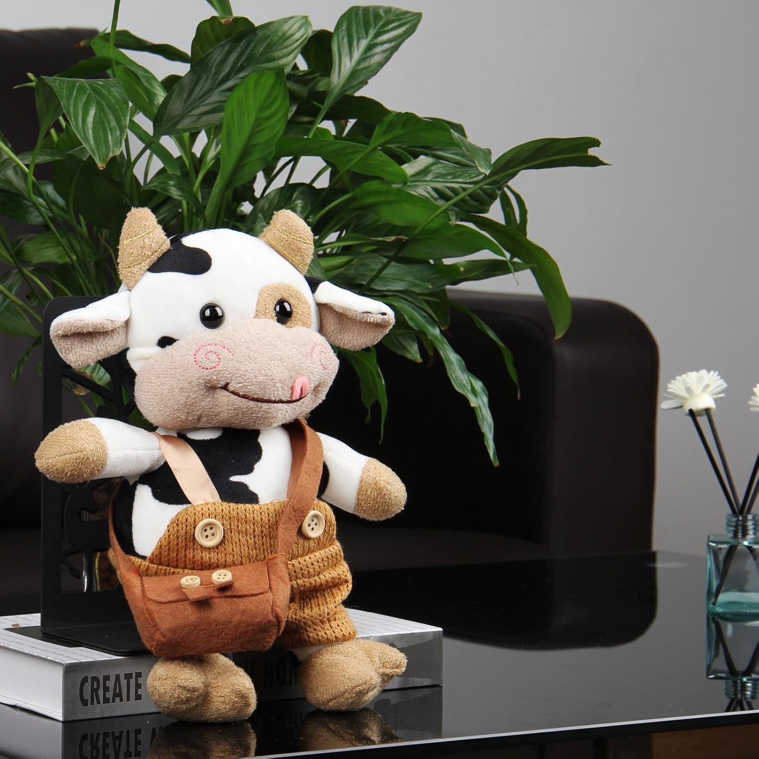 Brown Cow Plush Toy 30cm Soft Hug Pillow - Image 4