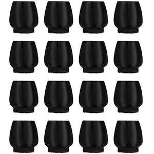 16-pack - Furniture feet / Silicone feet for chair - Floor protector Black