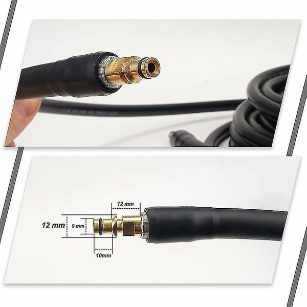 Kärcher K2 K3 K4 K5 K6 K7 Pressure Washer Hose 10m Quick Connect Brass Nozzles - Image 3