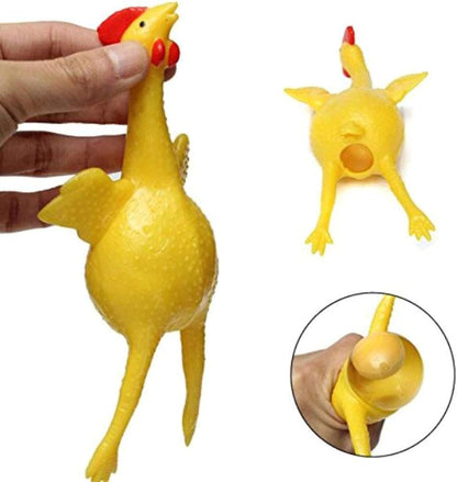 Stress Relief Squeeze Toy Laying Hen Ventilation Chicken Keychain, Trick Yux Compatible - Image 4