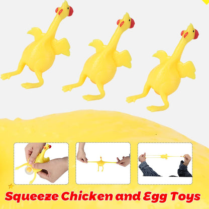 Stress Relief Squeeze Toy Laying Hen Ventilation Chicken Keychain, Trick Yux Compatible - Image 8