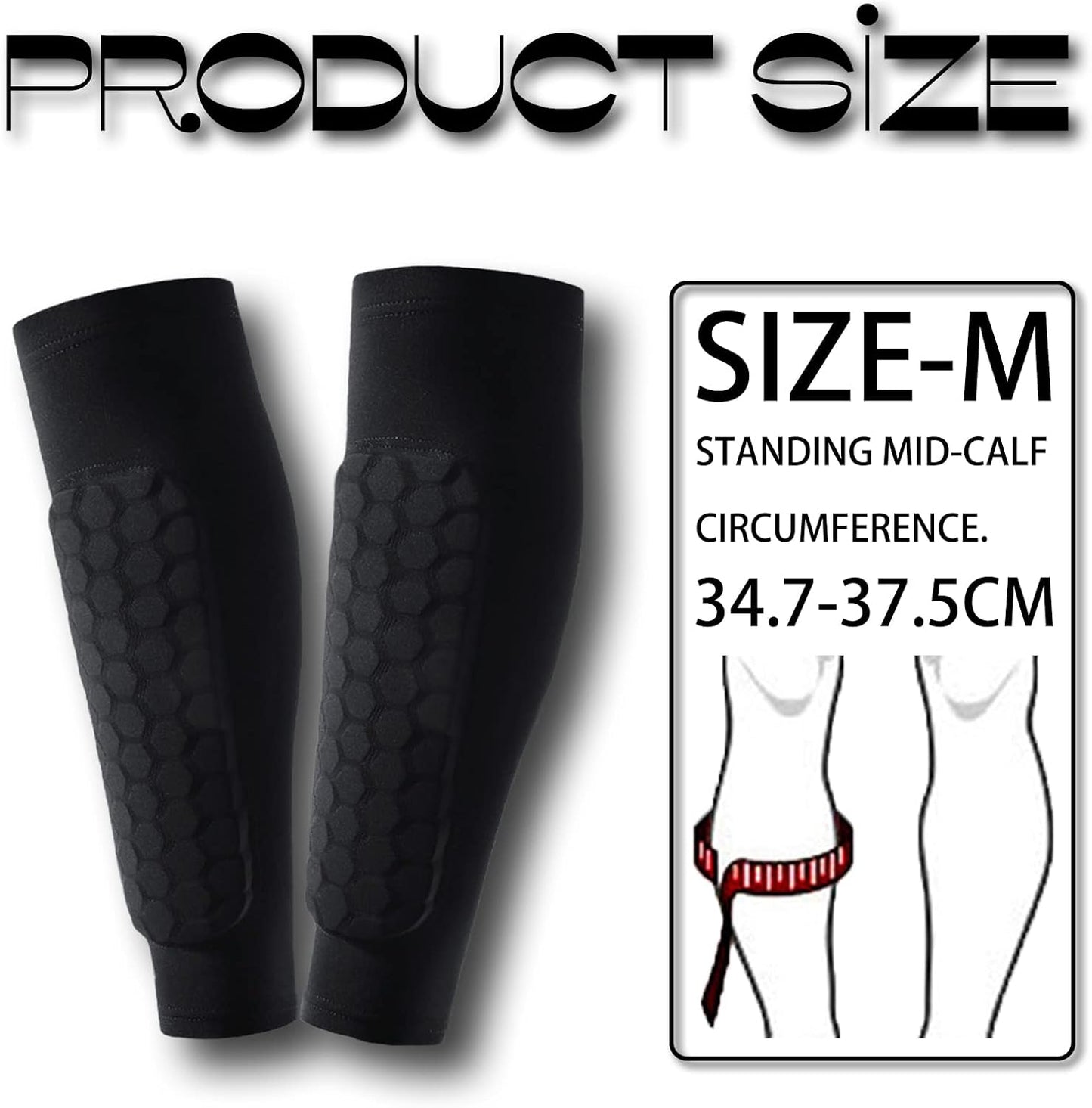 Children's Leather Pads, Ski Pads, Football Pads, Calf Protection, Football Equipment Pad Teenager Unisex Breathable Pads Protect Athletics, 1 Pair - Image 2