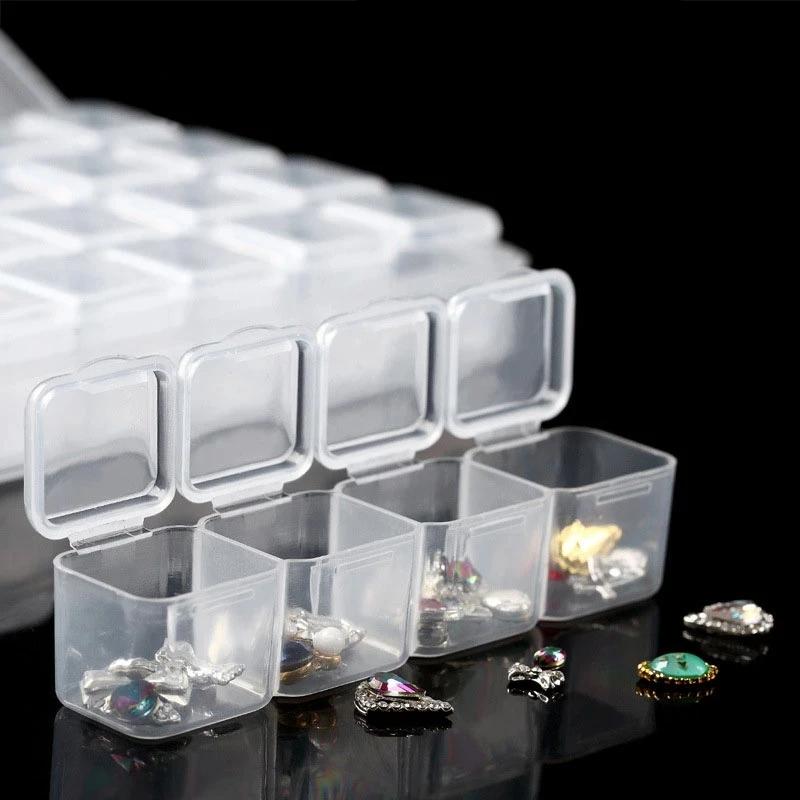 2-pack - Bead Storage 56 Compartments for Diamond Painting - Diamond Painting Transparent Transparent - Image 3
