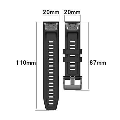 26mm Silicone Strap for Garmin fenix 7X 7 7S 6X 6 Pro 6S 5 5X Plus Smartwatch Bracelet for Garmin Descent mk2i mk3 51mm 12 12 Garmin Fenix 7S - Image 2