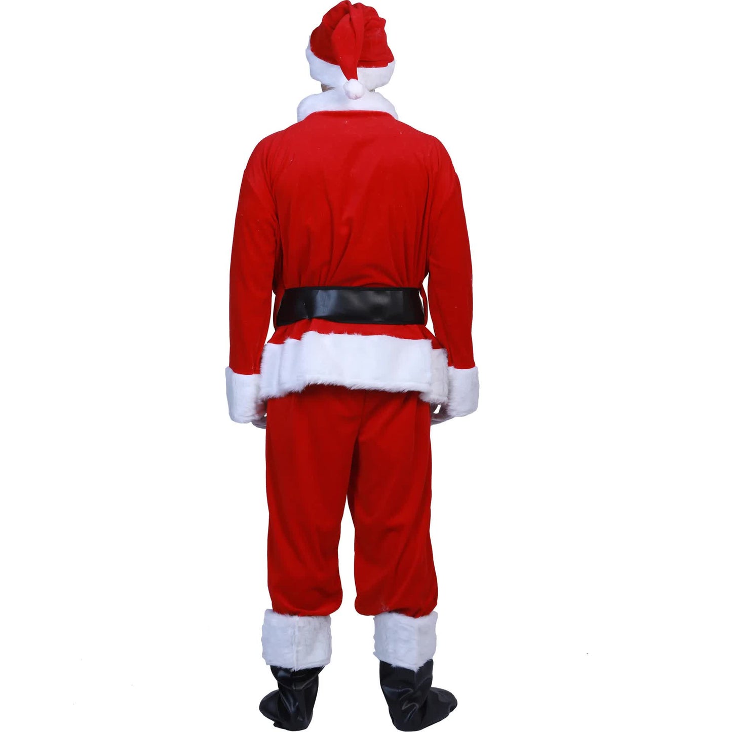 Santa Claus Costume 7 Parts Complete Set for Adults Cosplay with Elf XL 180-195cm - Image 4