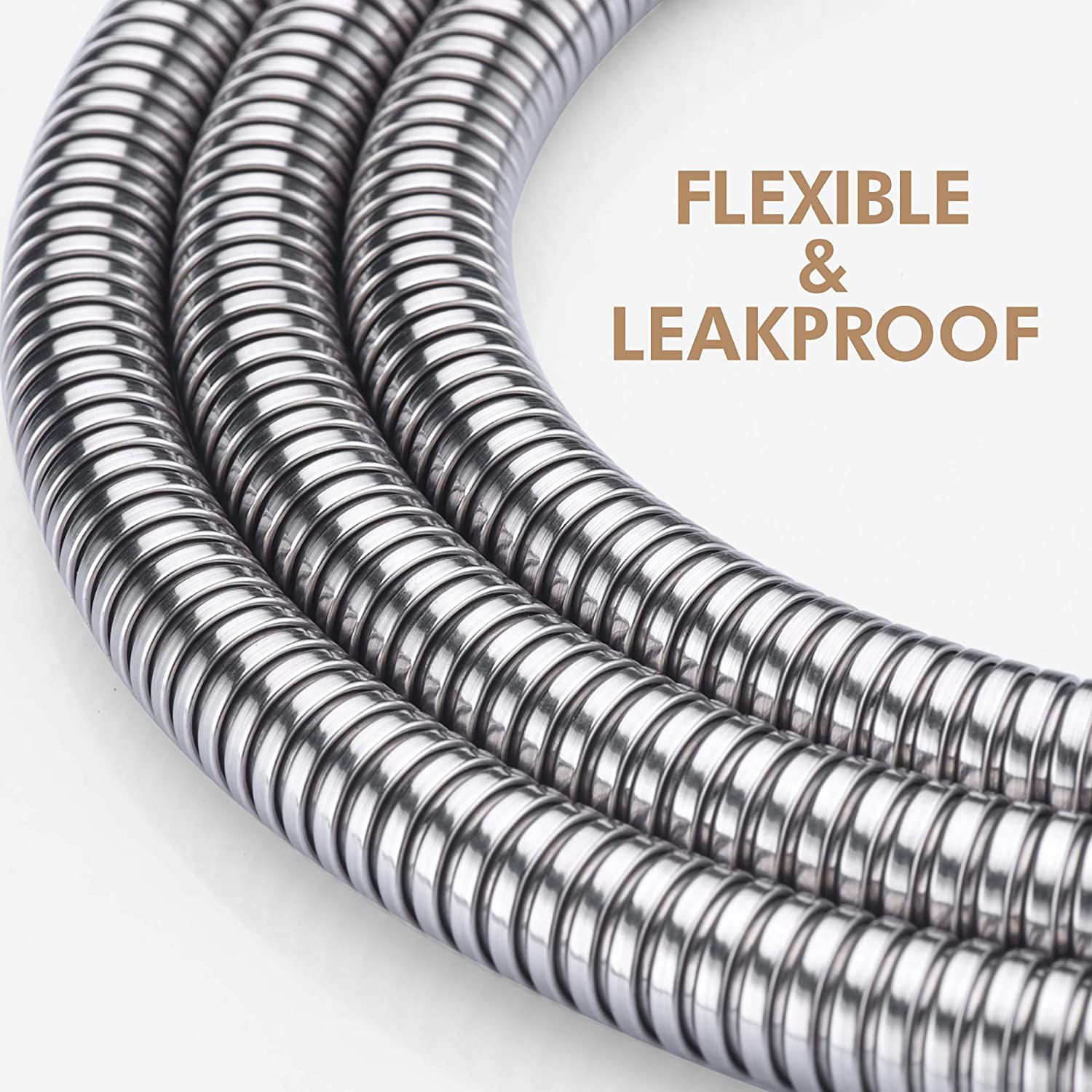 Shower hose Stainless steel 2.5 meters - Image 4