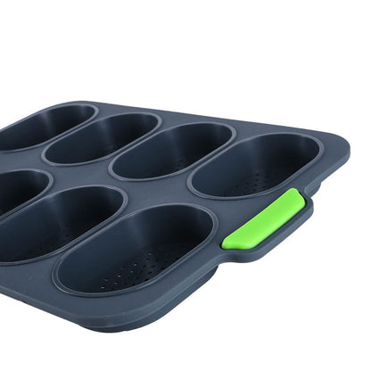 Mini baguette baking tray, bread crisping tray, non-stick perforated - Image 6