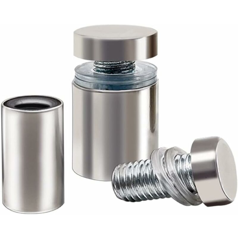 Stainless Steel Spacer Screws 12X40mm for Glass Advertising Axis Mounting with 20x Screws and Accessories - Image 3