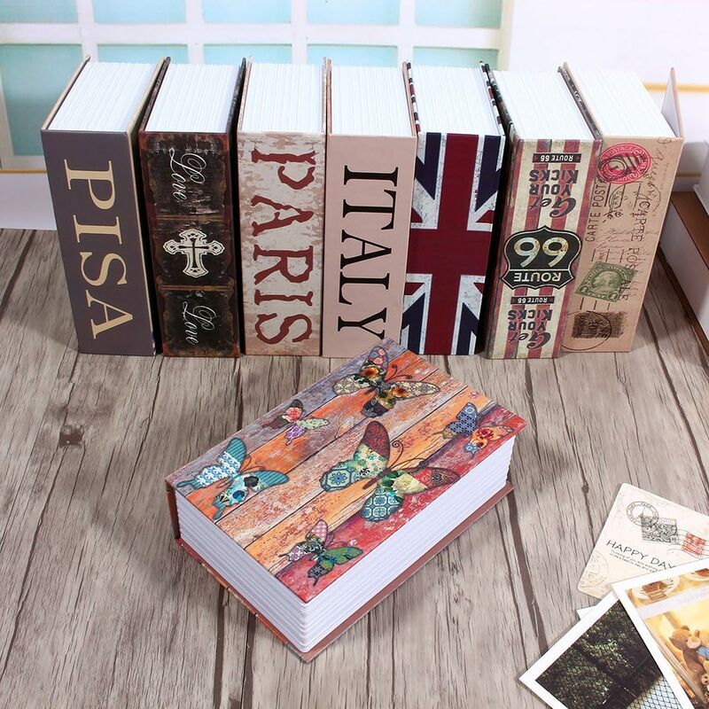 Creative Dictionary Book Safe, Book Shaped Hidden Secret Storage Safe, Secret Hiding Place for Money, Jewelry, Passport (Butterfly) - Image 3