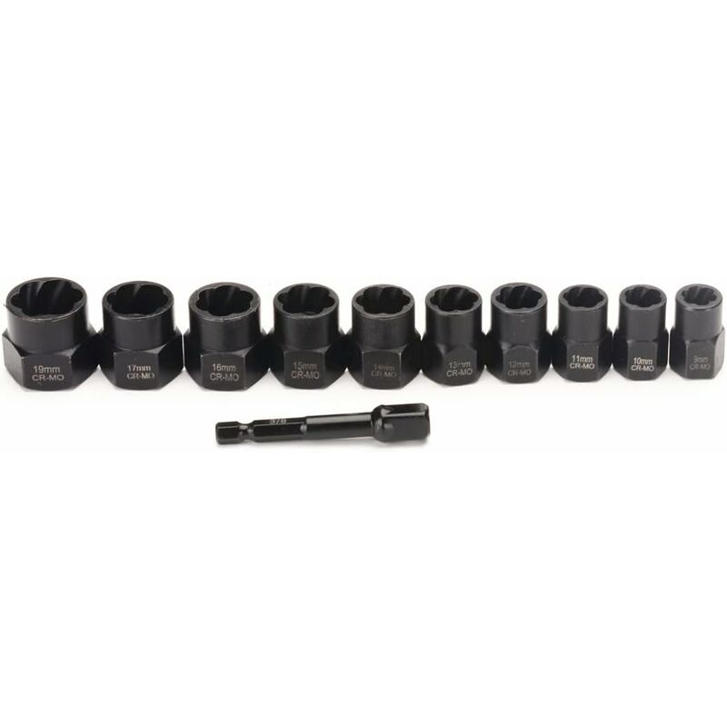 Impact Tool Set 11-Piece 9.5mm Bolt with Toolbox - Image 3